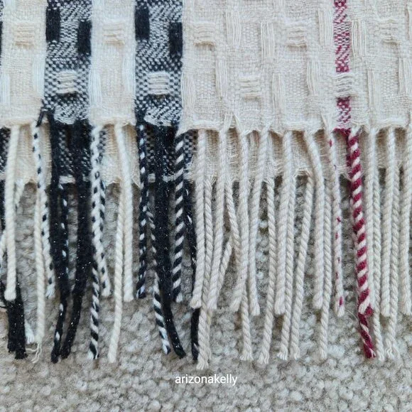 Burberry Merino Cashmere Woven Plaid Scarf - Picture 15 of 16